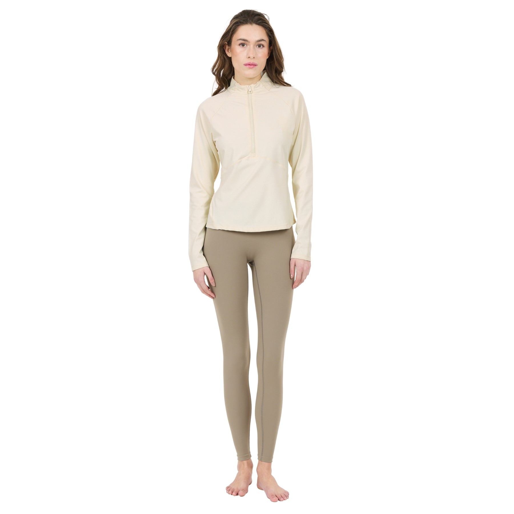 Athlecia Midory Womens Midlayer: Antique White