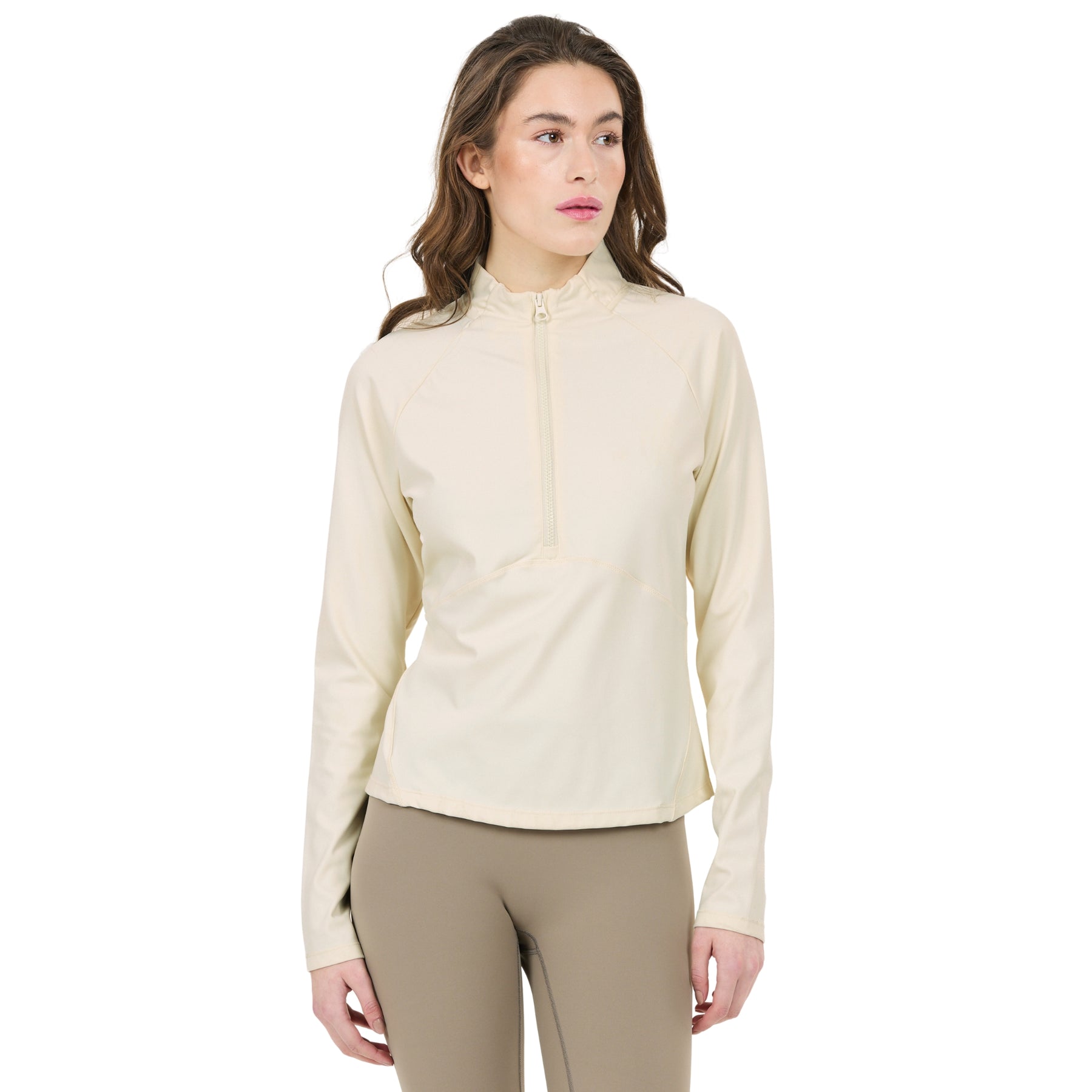 Athlecia Midory Womens Midlayer: Antique White