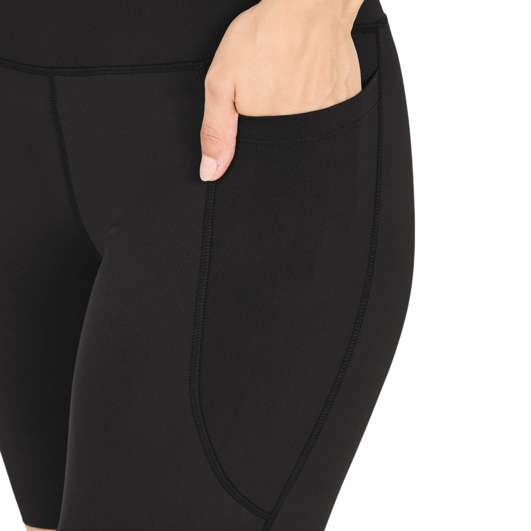Athlecia Aliya Womens Short Tights: Black
