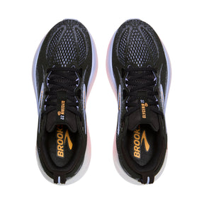 Brooks Glycerin 22 Womens Running Shoes: Black/Blue Heron/Orange
