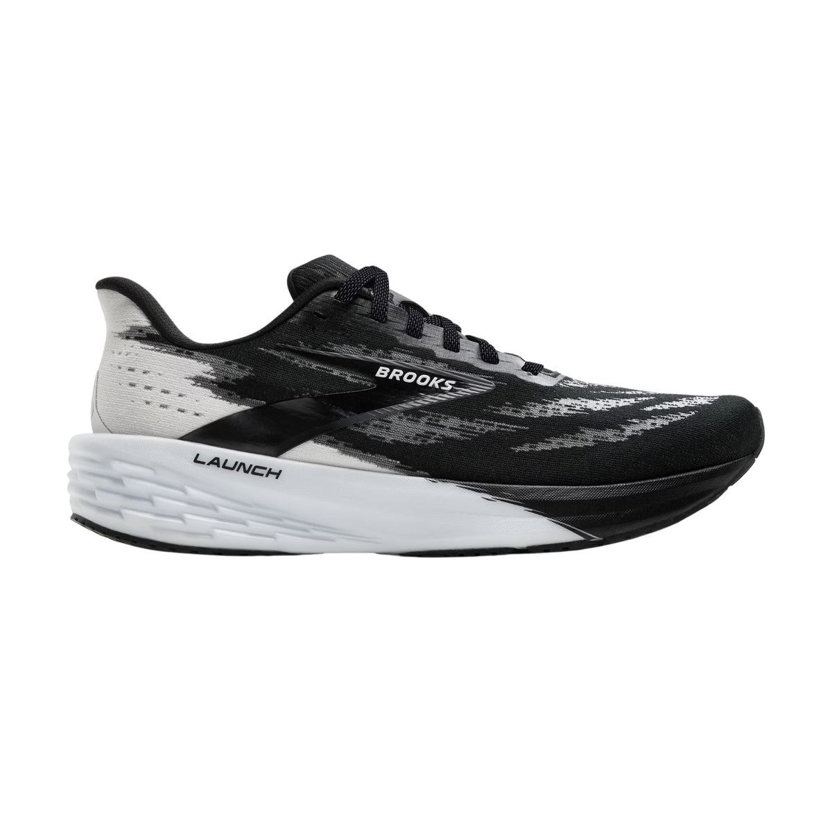 Brooks Launch 11 Womens Running Shoes: Black/White