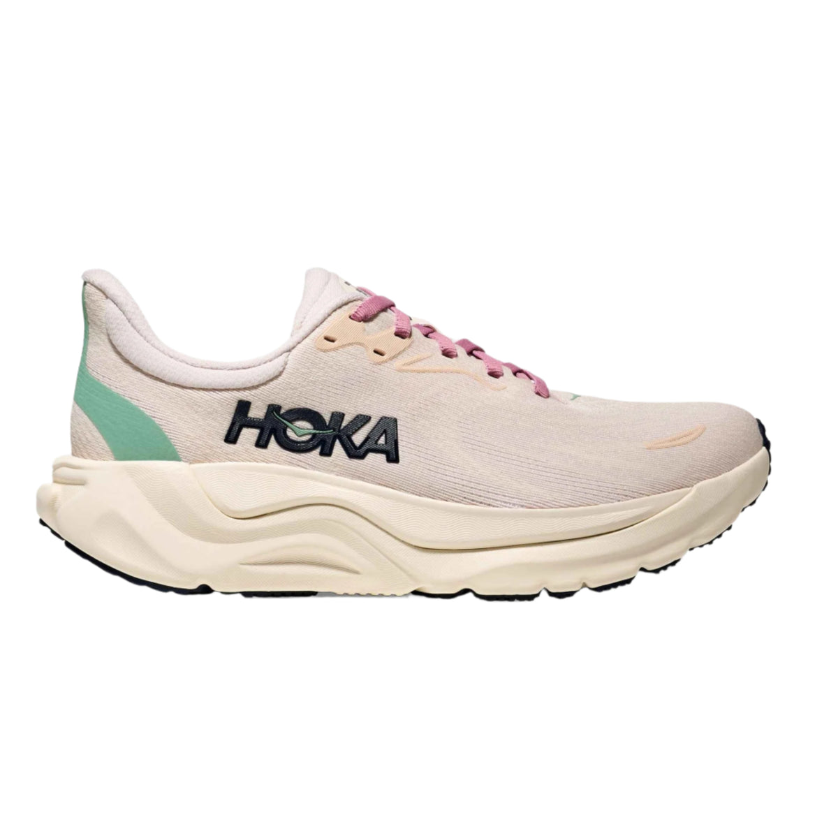 Hoka Arahi 8 Womens Running Shoes: Rose Cream/Alabaster