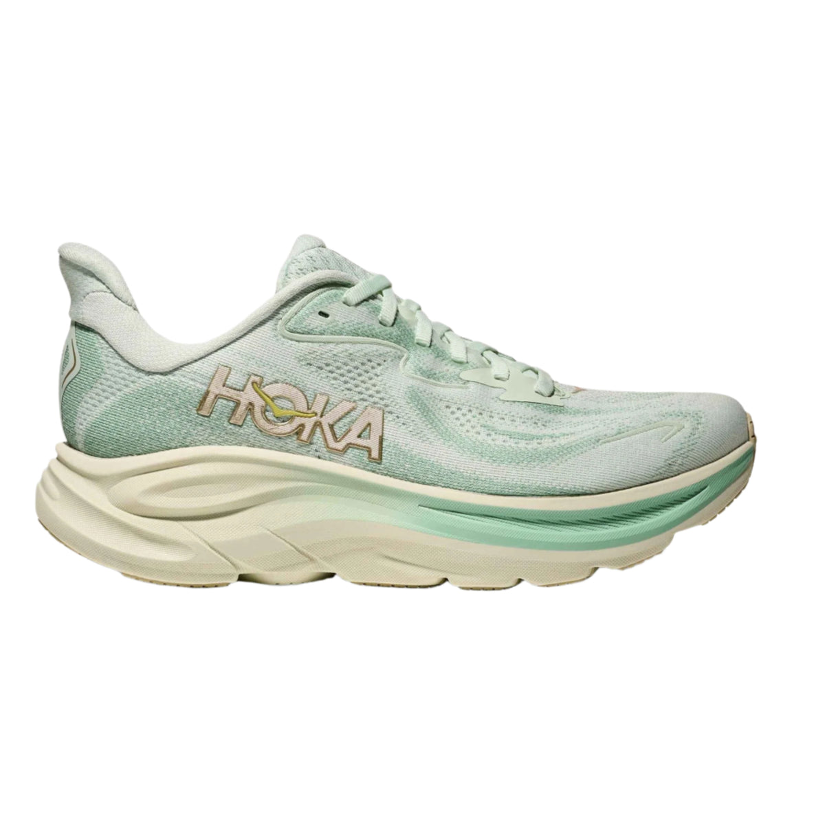 Hoka Clifton 10 Womens Running Shoes: Sea Glass/Jadeite