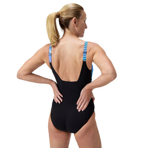 Speedo Women's Contour Eclipse Swimsuit: Blue/Purple