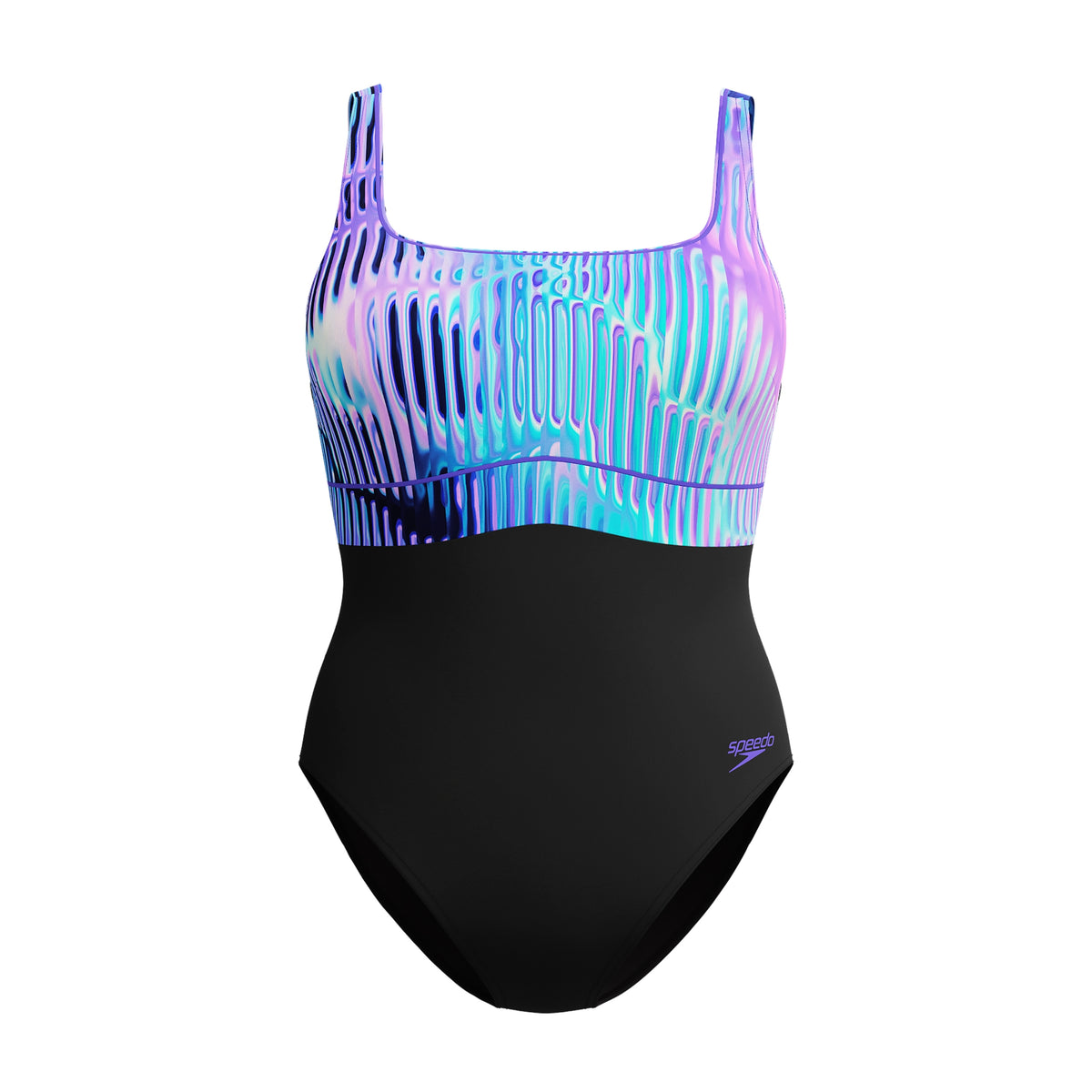 Speedo Women's Contour Eclipse Swimsuit: Blue/Purple
