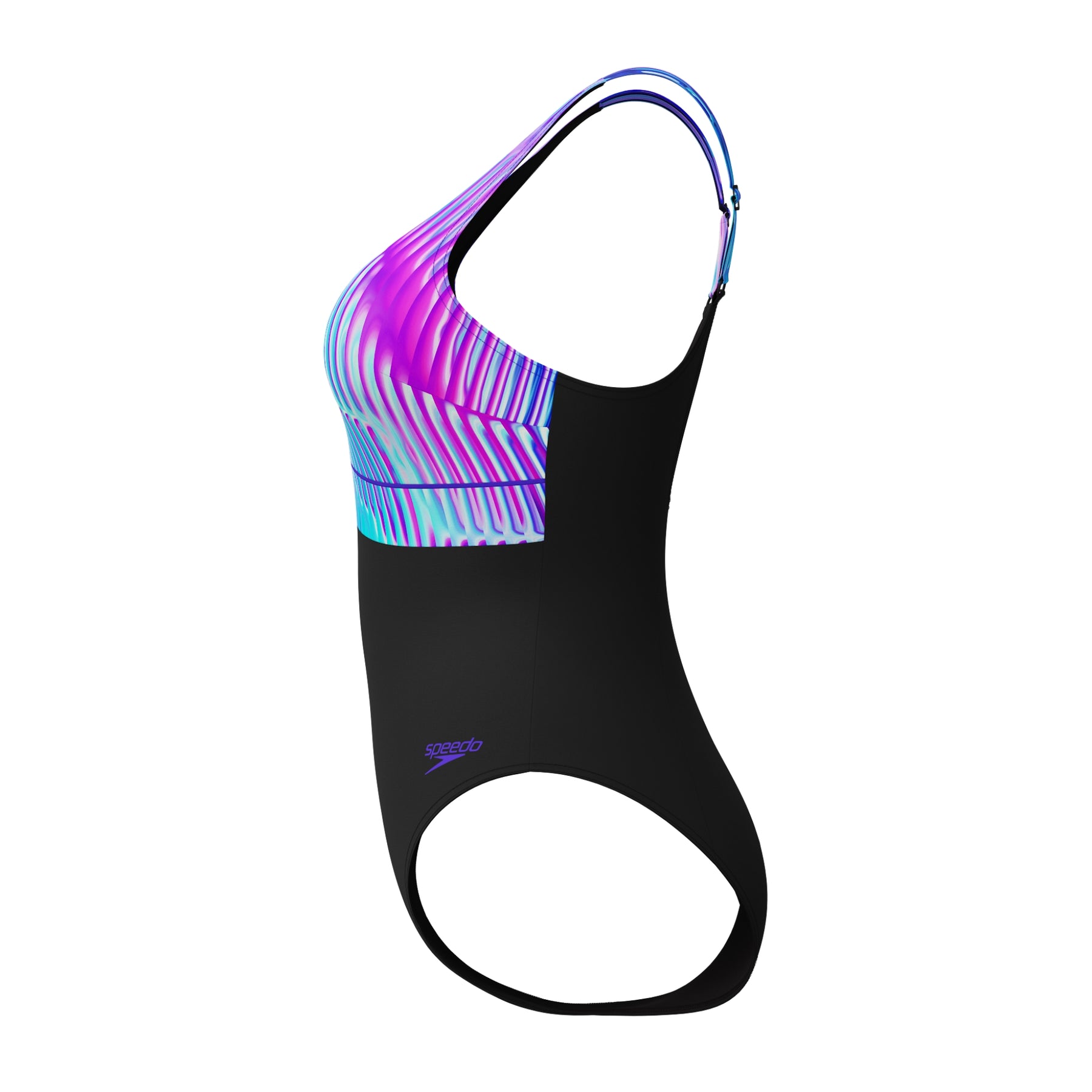 Speedo Women's Contour Eclipse Swimsuit: Blue/Purple