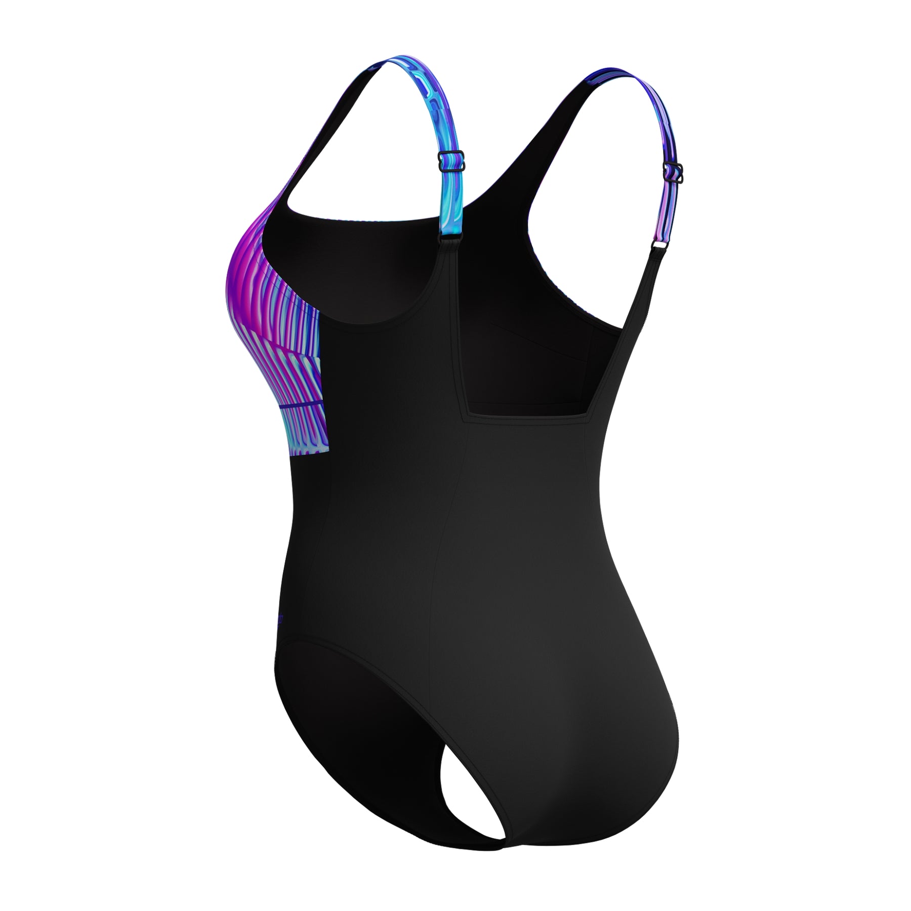 Speedo Women's Contour Eclipse Swimsuit: Blue/Purple