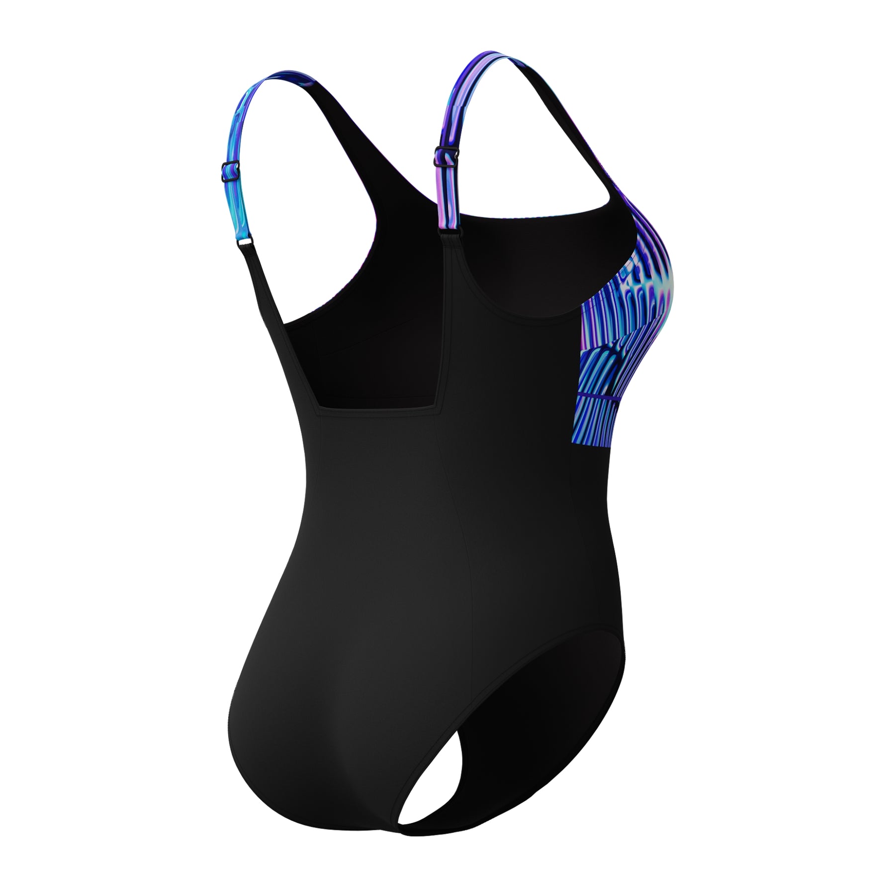 Speedo Women's Contour Eclipse Swimsuit: Blue/Purple