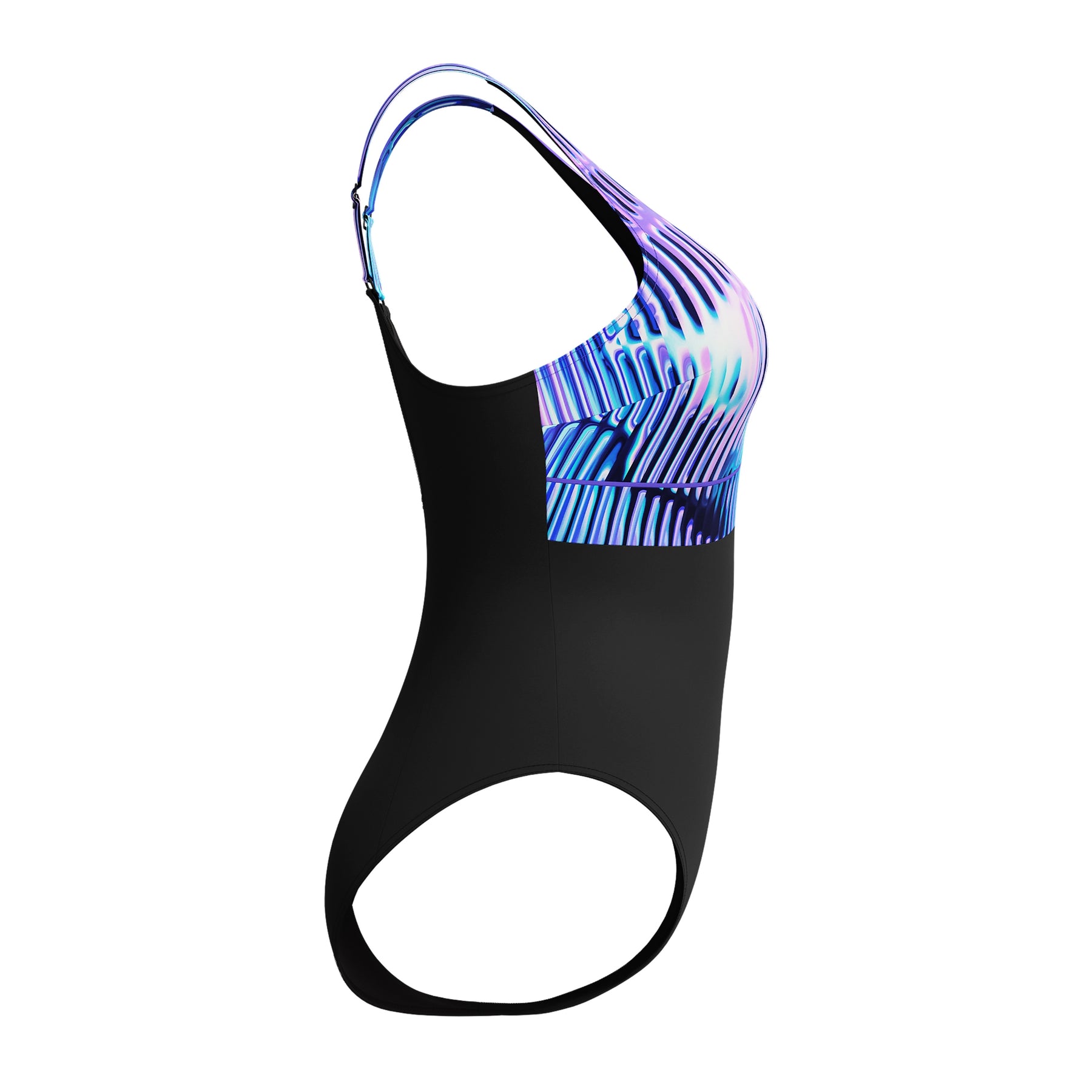 Speedo Women's Contour Eclipse Swimsuit: Blue/Purple