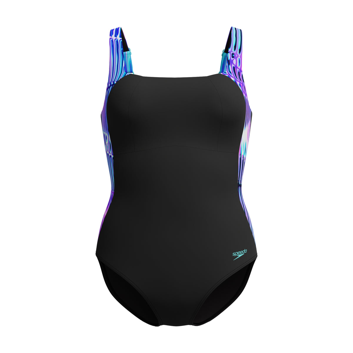 Speedo Women's LunaLustre Printed Swimsuit: Blue/Purple