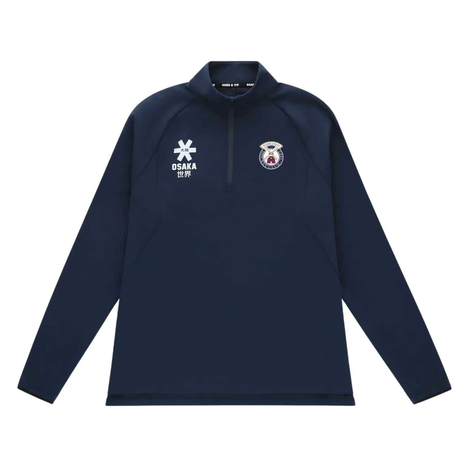 Wimbledon HC Women's Osaka Half Zip Sweater: Navy
