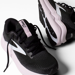 Brooks Ghost Max 2 Womens Running Shoes: Black/White/Orchid Ice