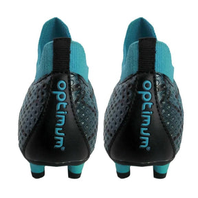 Optimum Aztec Laceless Moulded Stud Kids Football Boots: Ice Blue