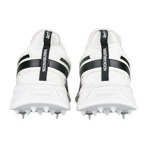 Kookaburra KC Players Spike Cricket Shoes 2025: White/Black