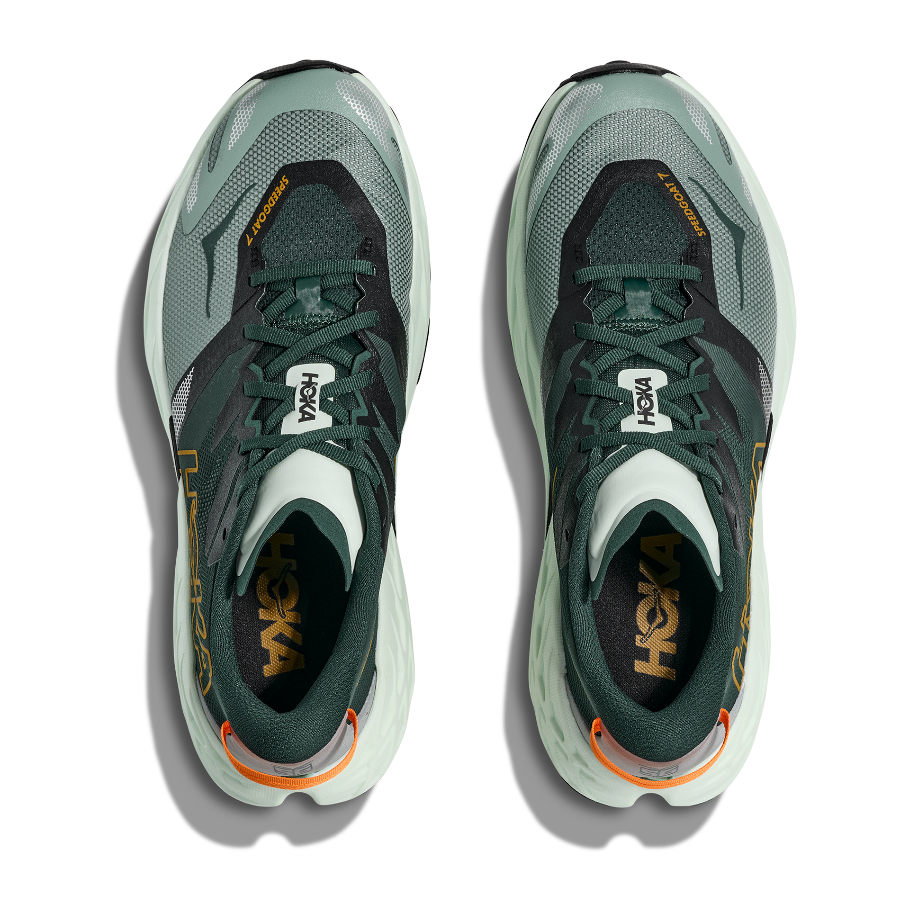 Hoka Speedgoat 7 Men's Running Shoes: Bay Leaf/Sea Glass