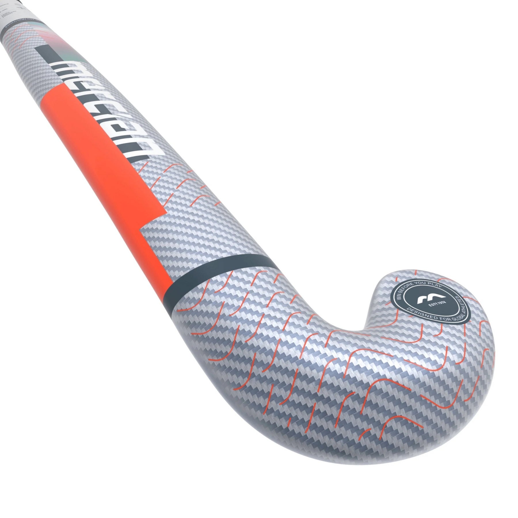 Mercian Evolution CKF35 Ultimate Hockey Stick: Silver Carbon/Orange