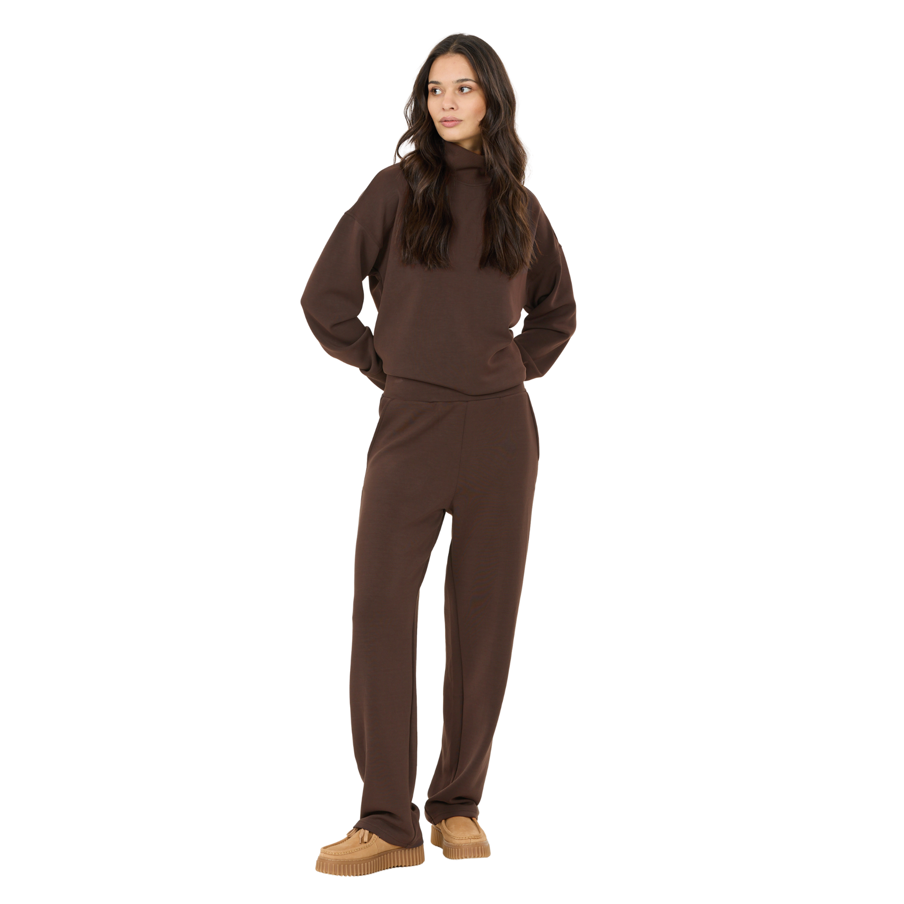 Athlecia Jacey Women's Regular Pants: Chocolate Torte