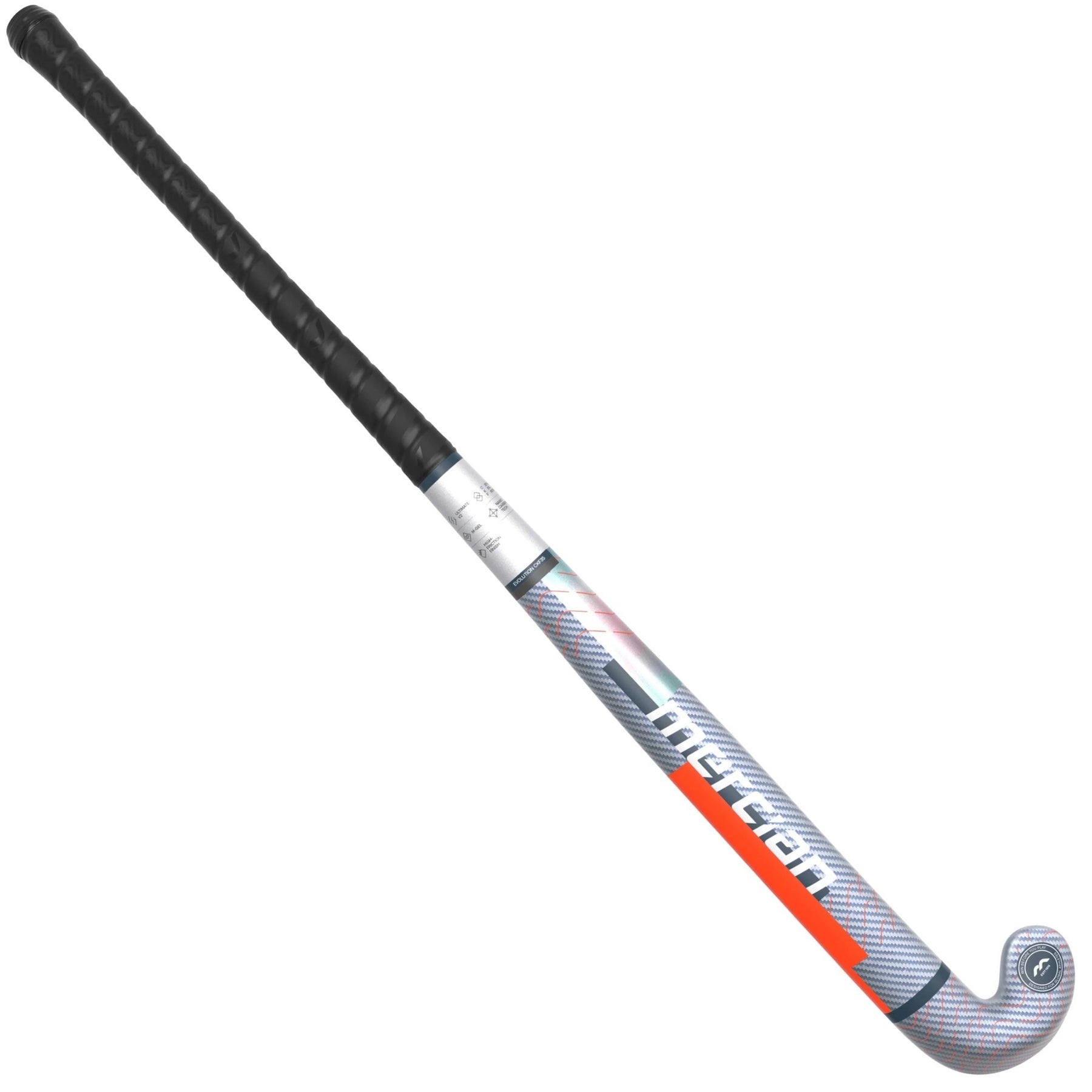 Mercian Evolution CKF35 Ultimate Hockey Stick: Silver Carbon/Orange