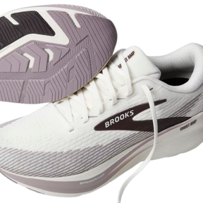 Brooks Ghost Amp Men's Running Shoes: Coconut/Purple Dove/Raisin