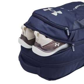 Under Armour Hustle 6.0 Backpack: Midnight Navy/White
