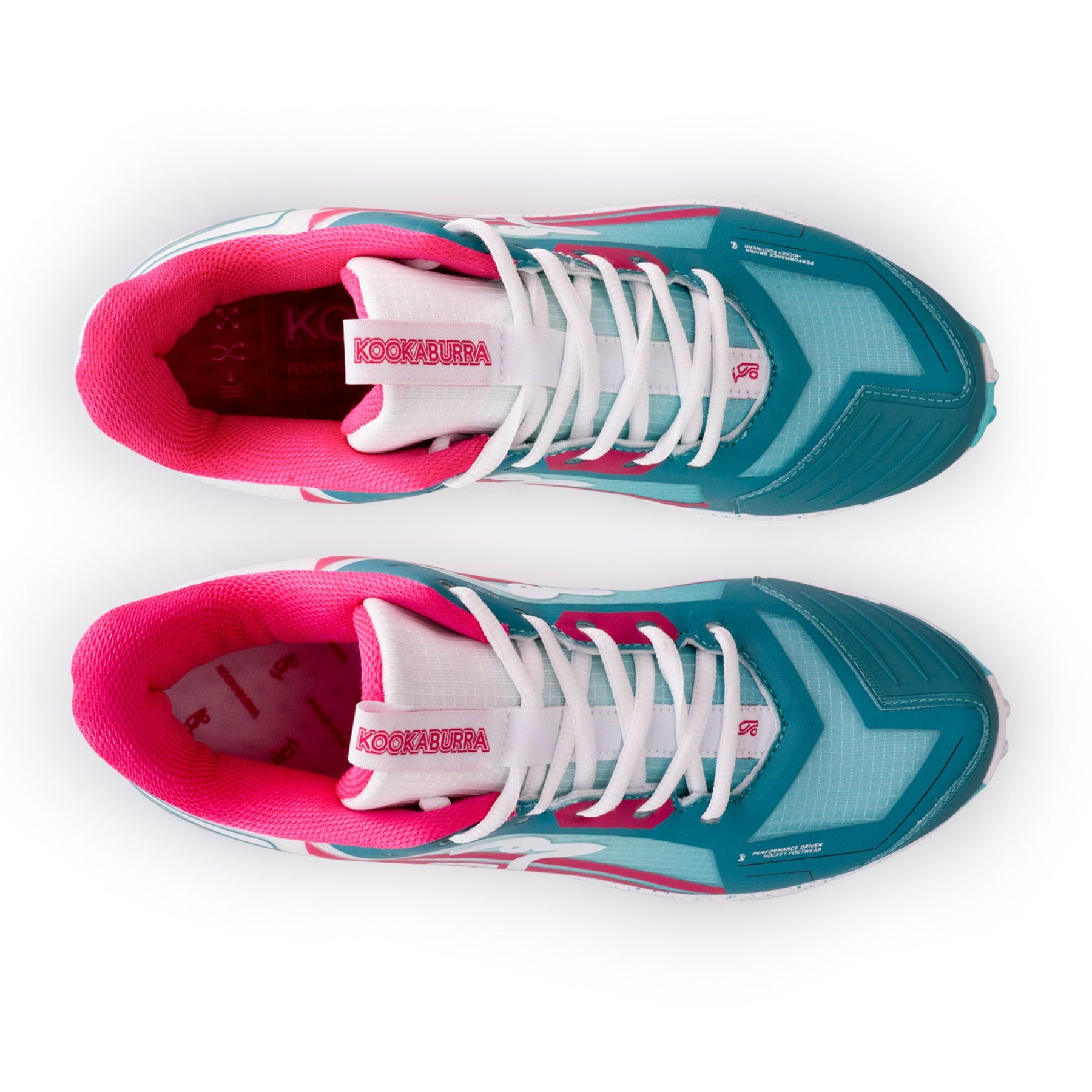 Kookaburra Surge Womens Hockey Shoes 25/2026: Mint/Pink