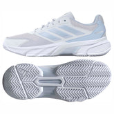 Adidas CourtJam Control 3 Womens Tennis Shoes: White/Blue