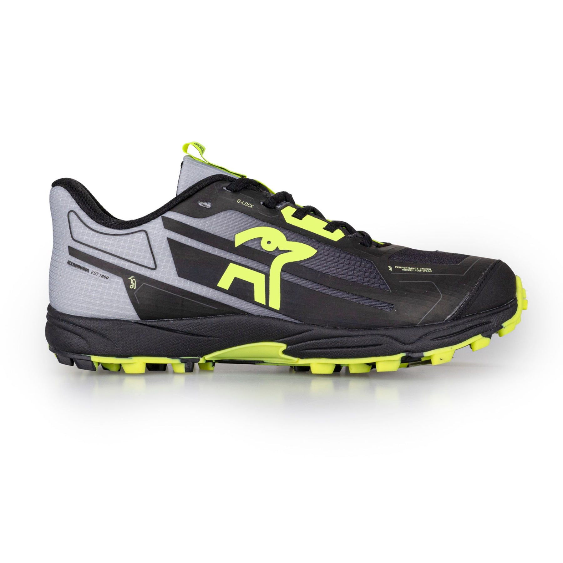 Kookaburra Rogue Hockey Shoes 25/2026: Black/Yellow