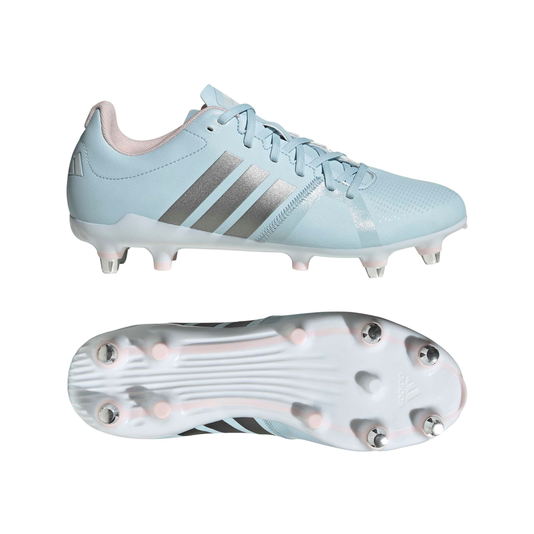 Adidas RS15 Avaglide Rise SG Rugby Boots: Ice Blue