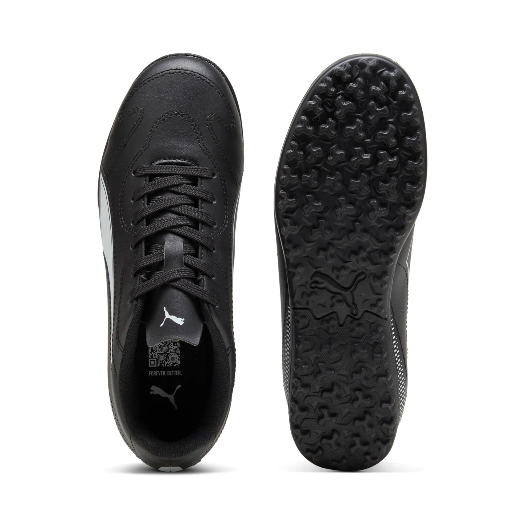 Puma Vitoria II TT Junior Football Boots: Black/White