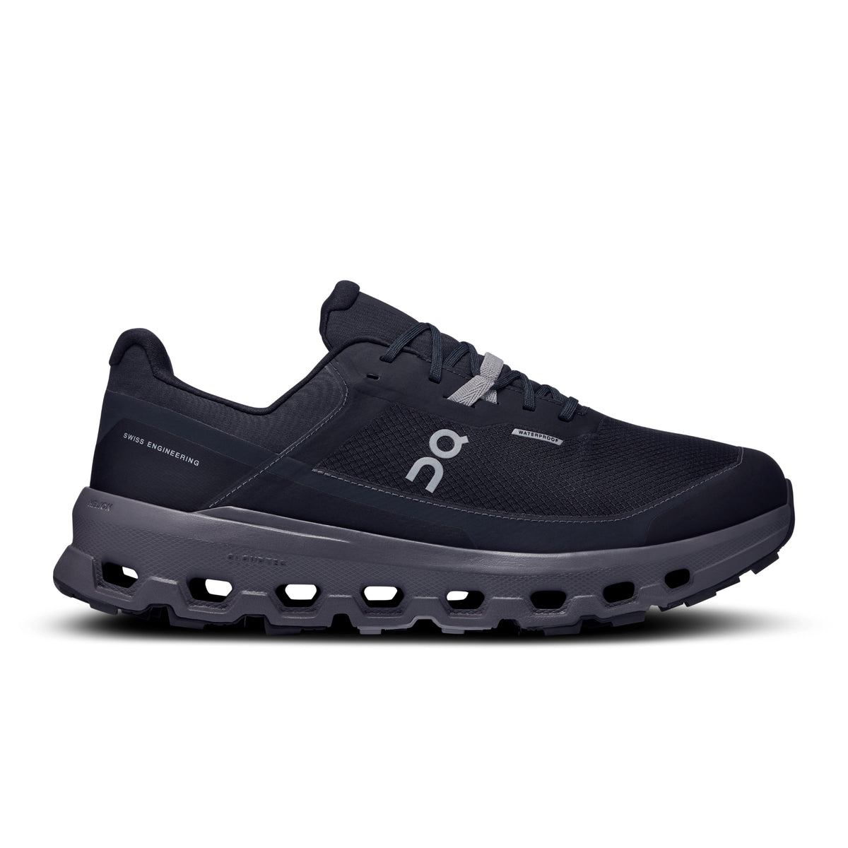 On Cloudvista 2 Waterproof Mens Trail Shoes: Black/Eclipse