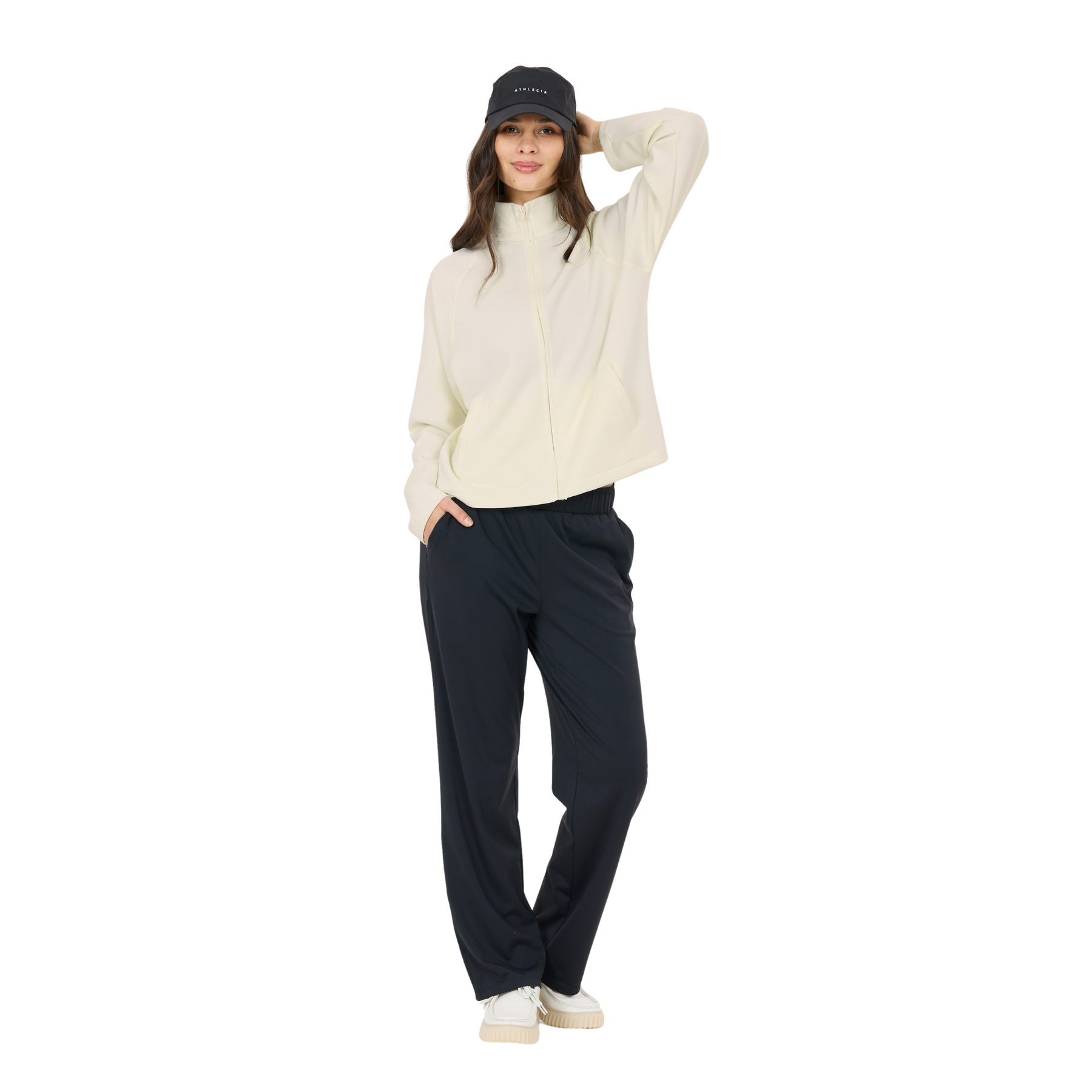 Athlecia Jillnana Women's Full Zip: Vaporous Grey