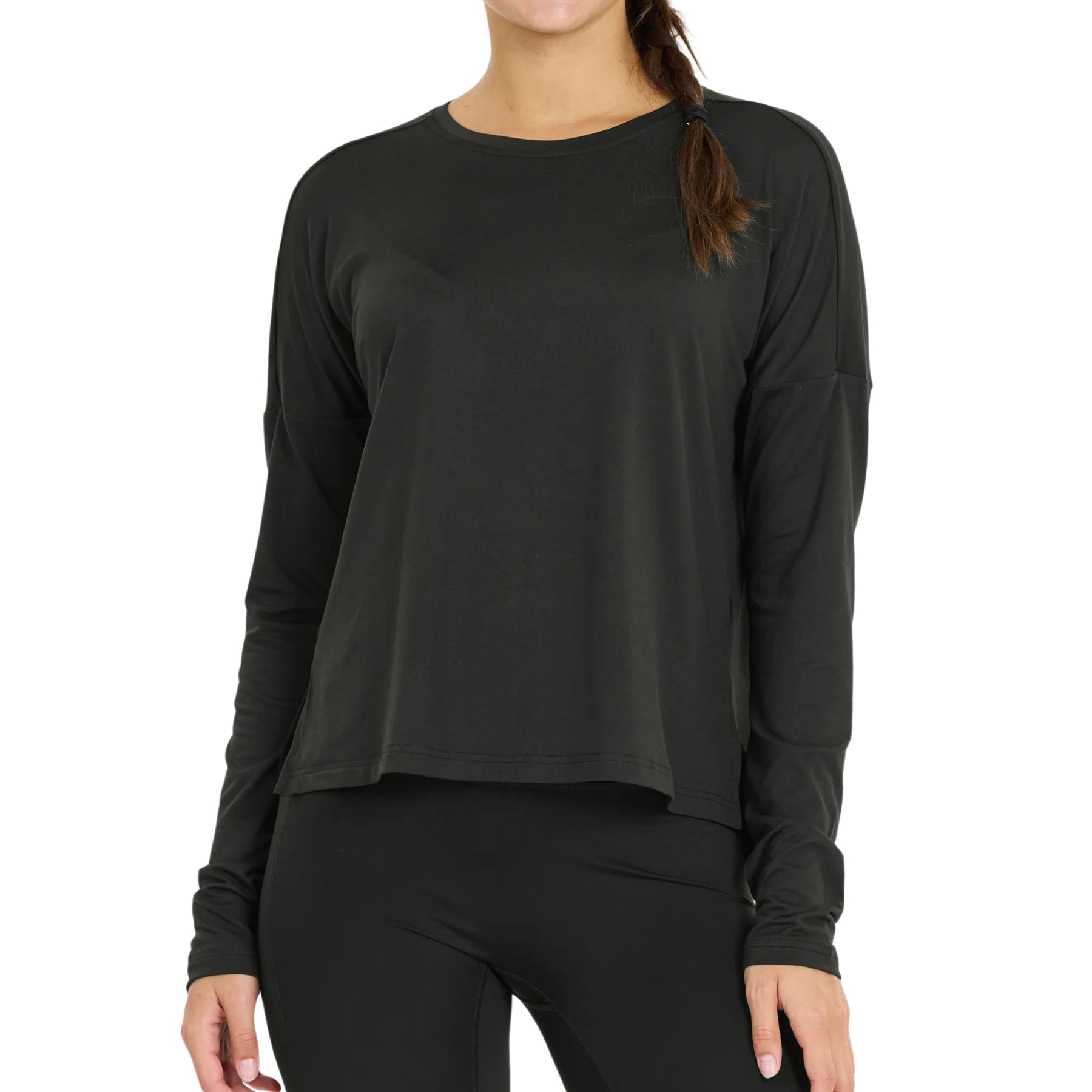 Athlecia Pacy Womens Long Sleeve Tee: Black