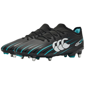 Canterbury Speed Falcon Team SG Rugby Boots: Black/Green