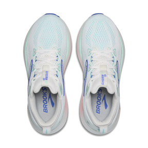 Brooks Glycerin 22 Women's Running Shoes: White/Limpet Shell/Amparo Blue