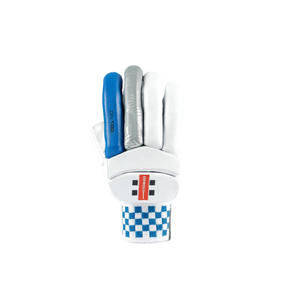 Gray Nicolls GN100X Batting Gloves: White/Blue