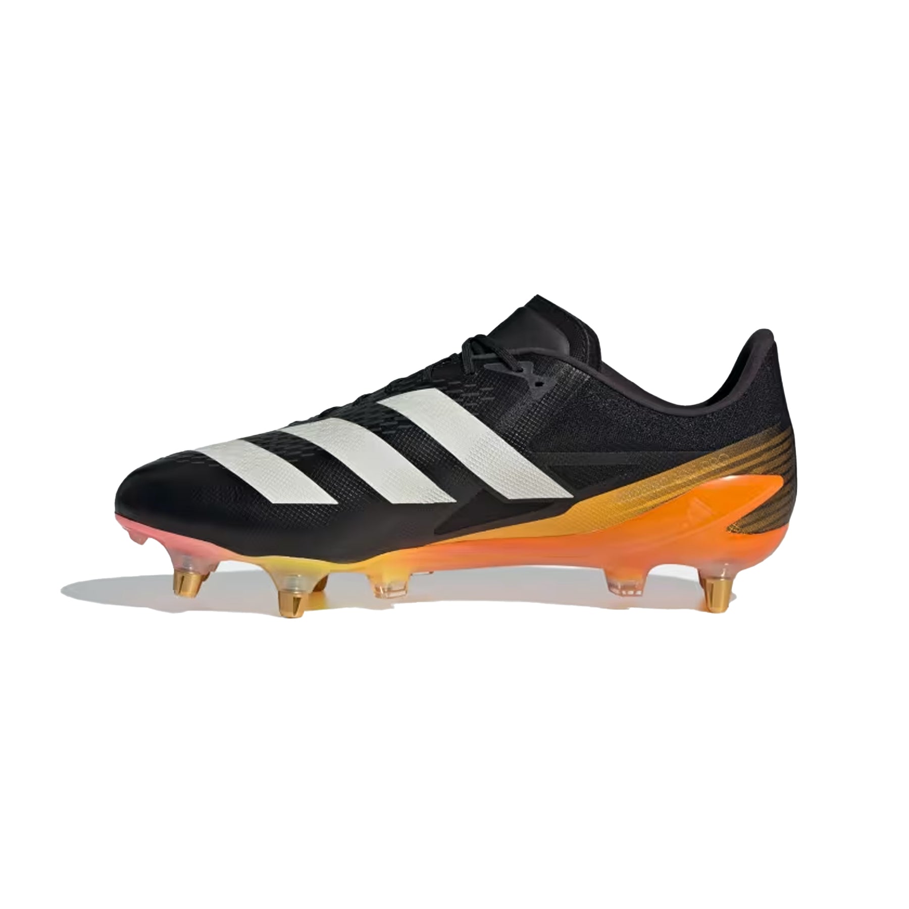 Adidas Adizero RS-15 Pro SG Rugby Boots 2024: Black/Spark