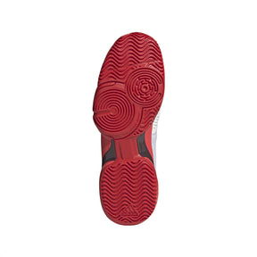 Adidas Barricade K Kids Tennis Shoes: White/Black/Red