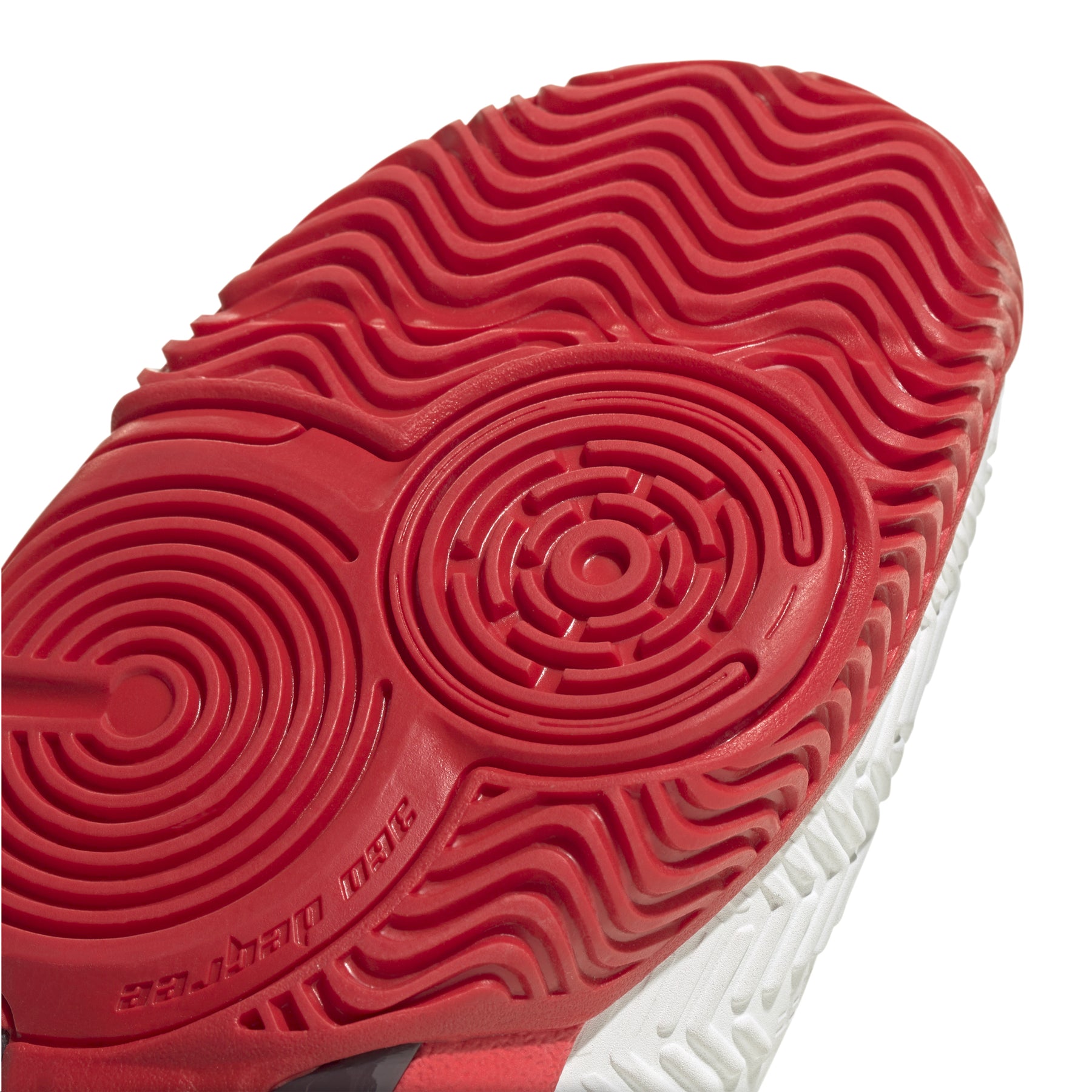 Adidas Barricade K Kids Tennis Shoes: White/Black/Red