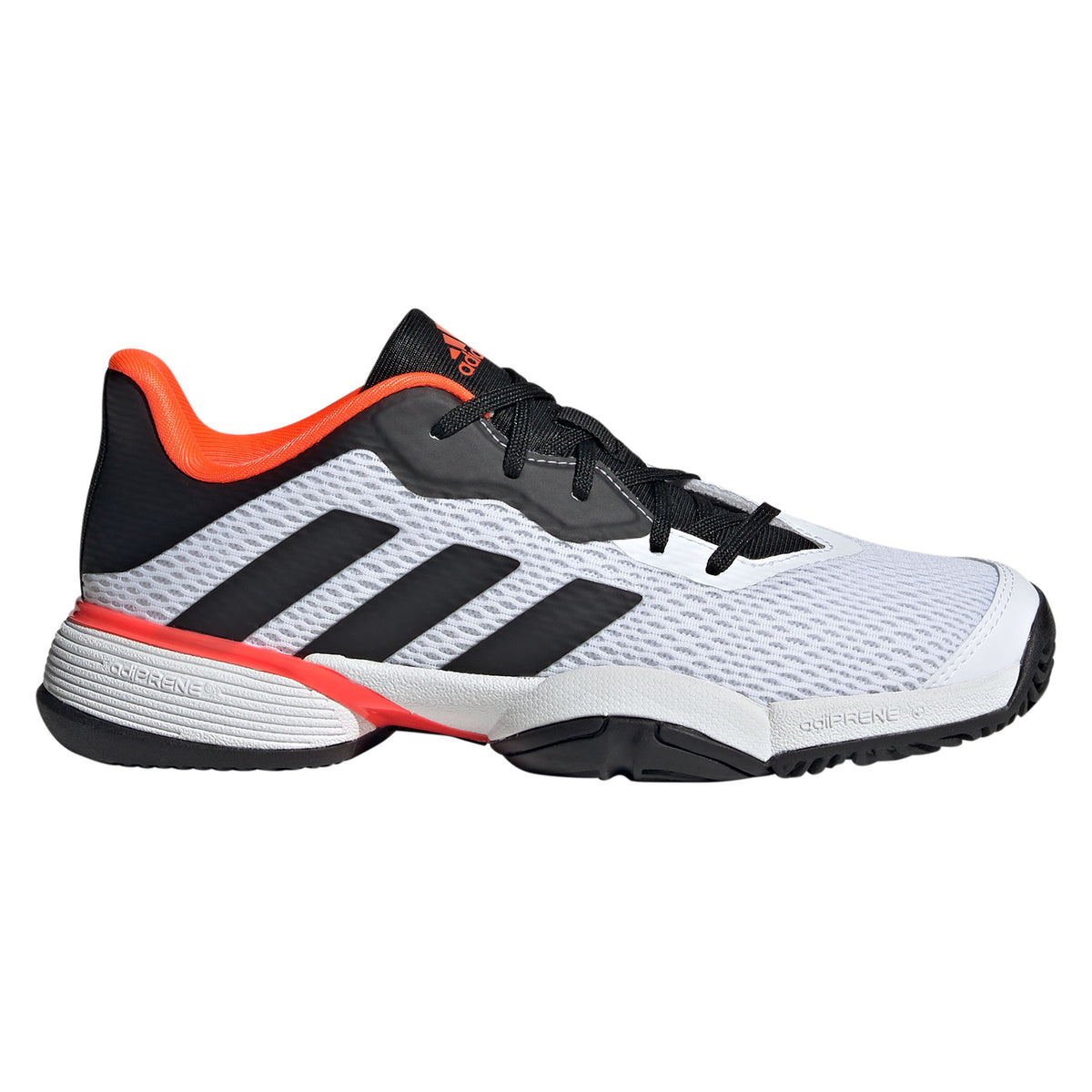 Adidas Barricade k Kids Tennis Shoes: White