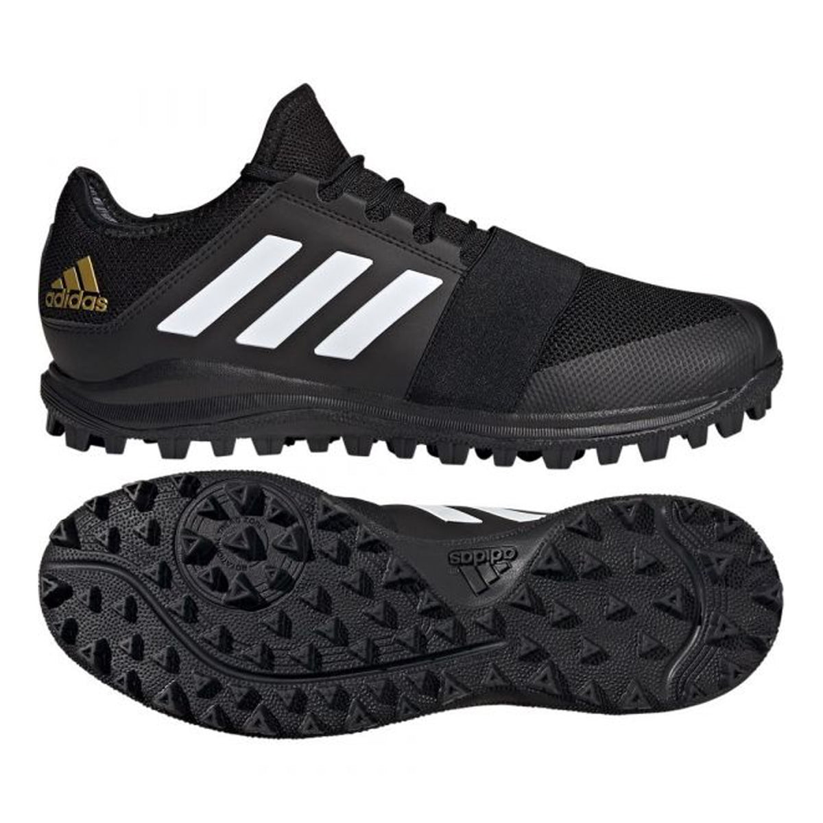 Adidas Divox Hockey Shoes: Black