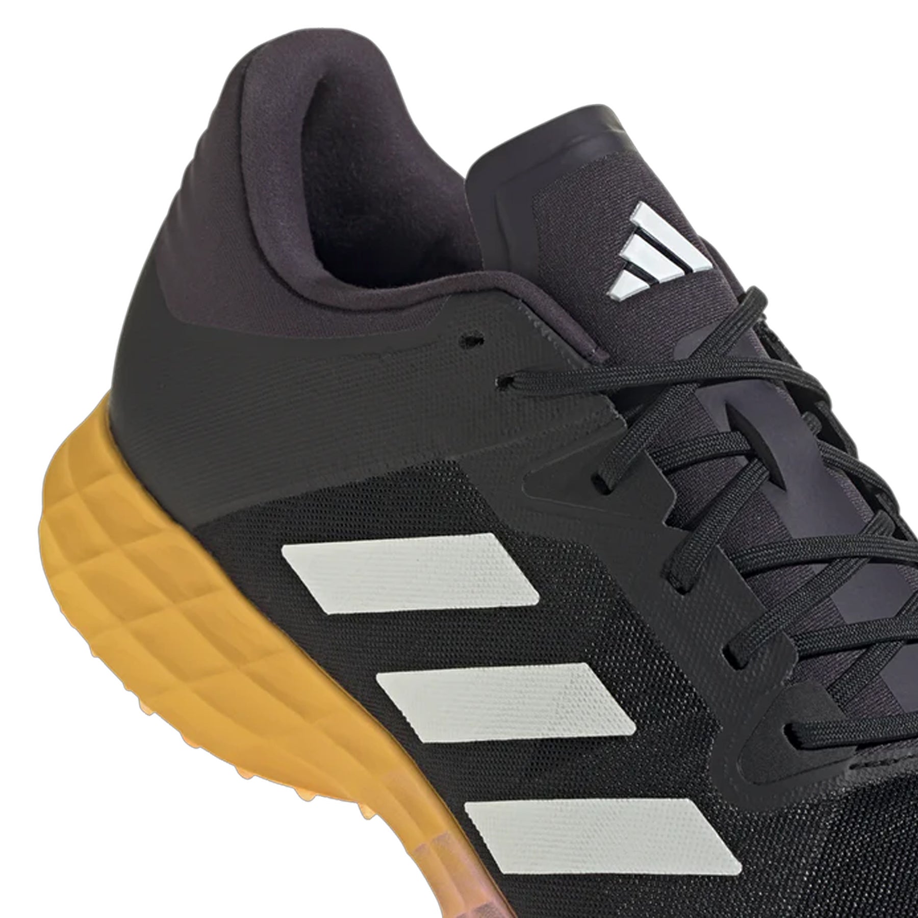 Adidas Hockey Lux 2.2S Hockey Shoes: Black/Yellow