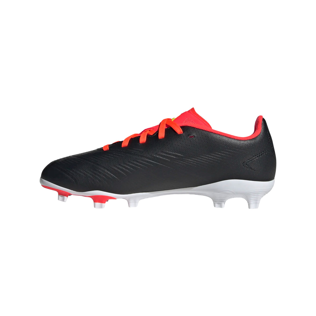 Adidas Predator League FG Junior Football Boots: Black/White/Solar Red