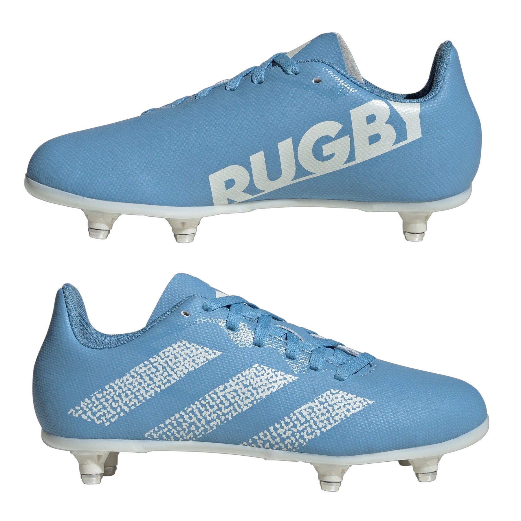 Adidas Rugby Junior SG Rugby Boots 2024: Blue - Main Image