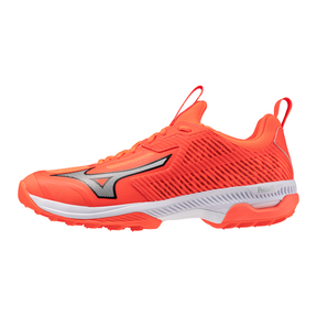 Mizuno Wave Panthera 2 Hockey Shoes: Lava Orange/White/Black