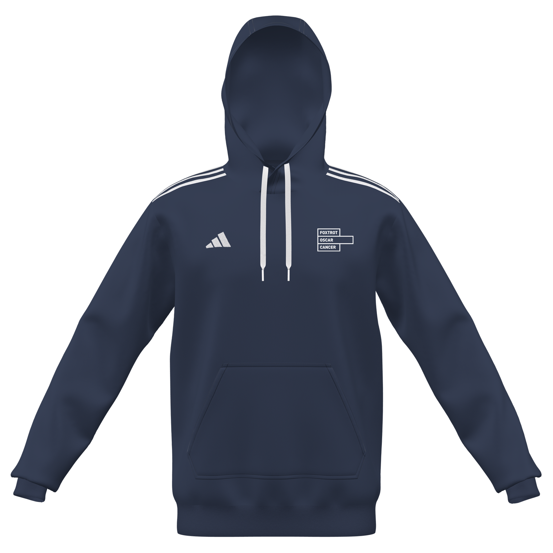 Foxtrot Oscar Adidas Men's Hoodie: Navy