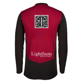 Cookham Dean CC Mens T20 Long Sleeve Shirt: Maroon/Black