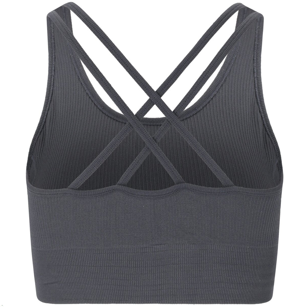 Athlecia Aideny Womens Seamless Rib Bra Top: Ombre Blue
