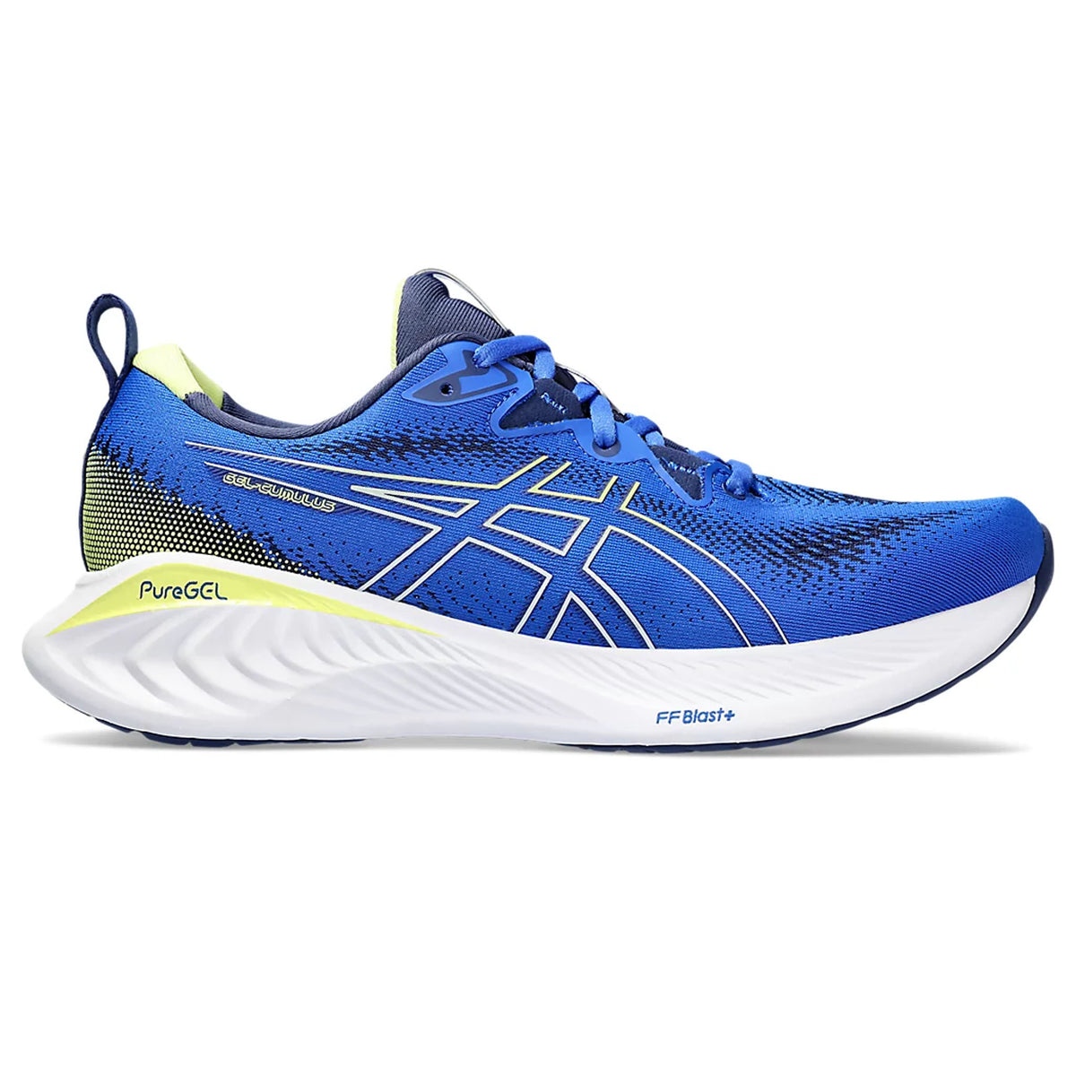 Asics Gel Cumulus 25 Mens Running Shoes: Illusion Blue/Glow Yellow