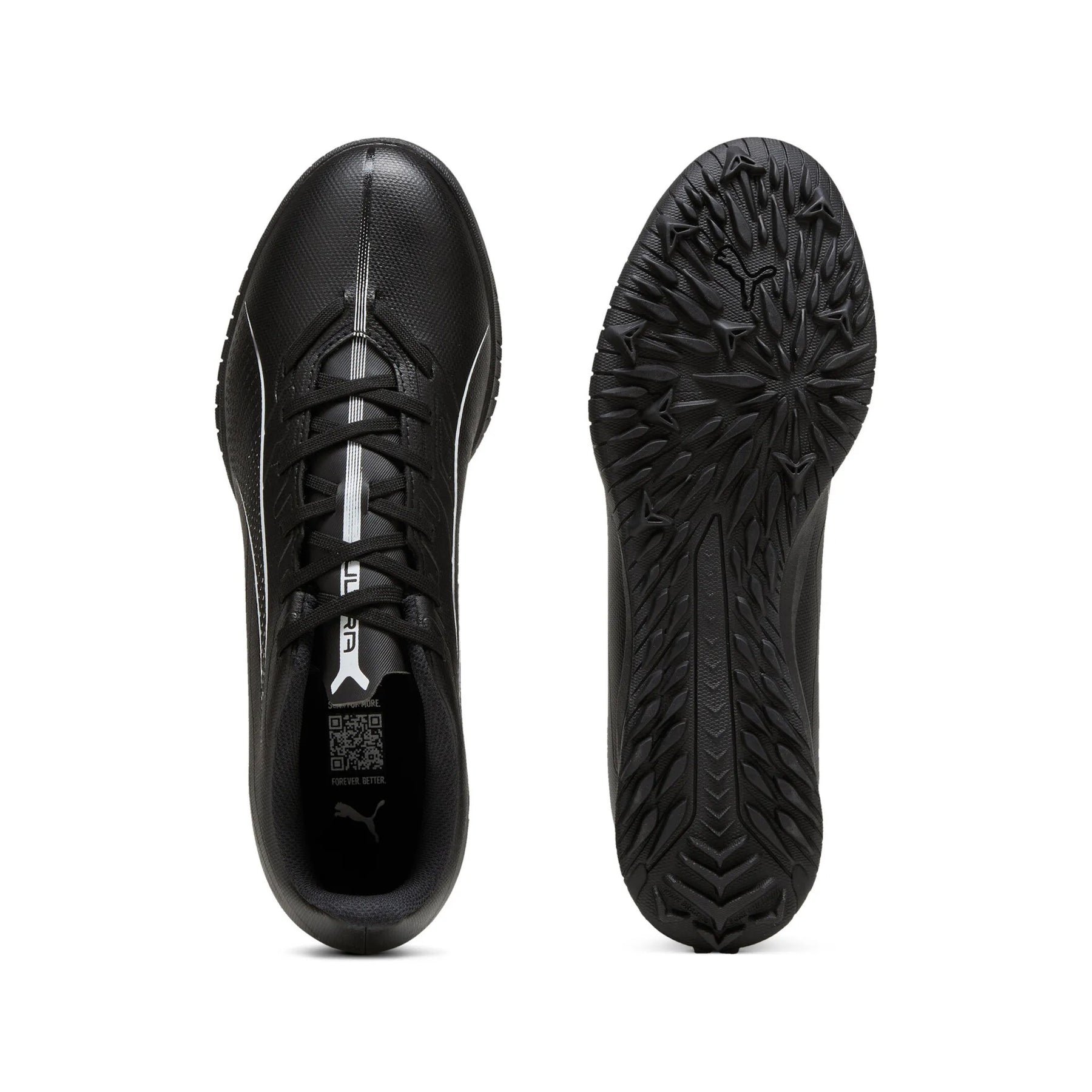 Puma ULTRA 5 Play TT Junior Football Boots: Black/White