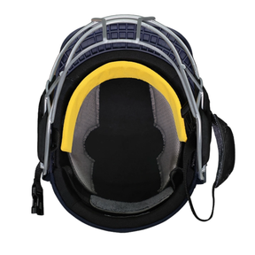 Shrey Elite Pro Stainless Steel Cricket Helmet With Fixed Visor: Navy